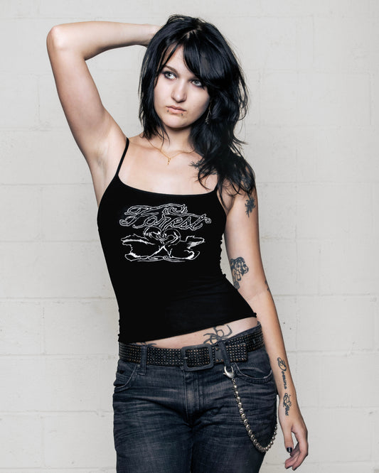 'Kissing Swans' Semi-Sheer Tank (preorder)
